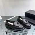 Chanel Moccasins Black Quilted Calfskin