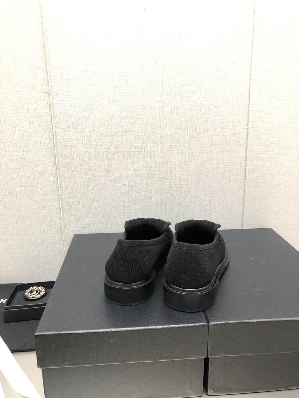 Chanel Moccasins Black Denim 40mm