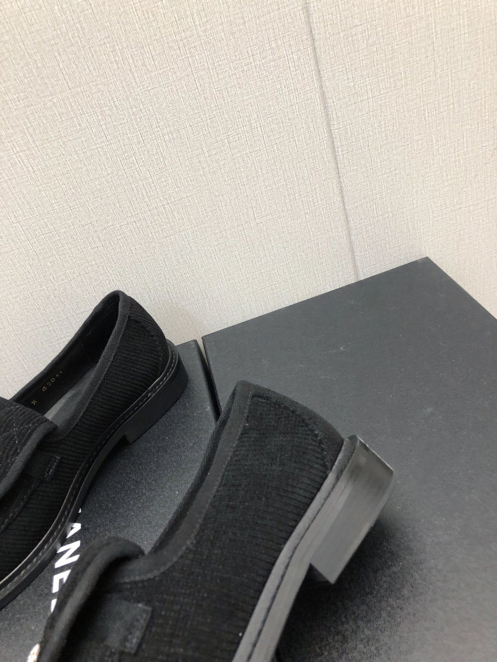 Chanel Moccasins Black Denim 40mm