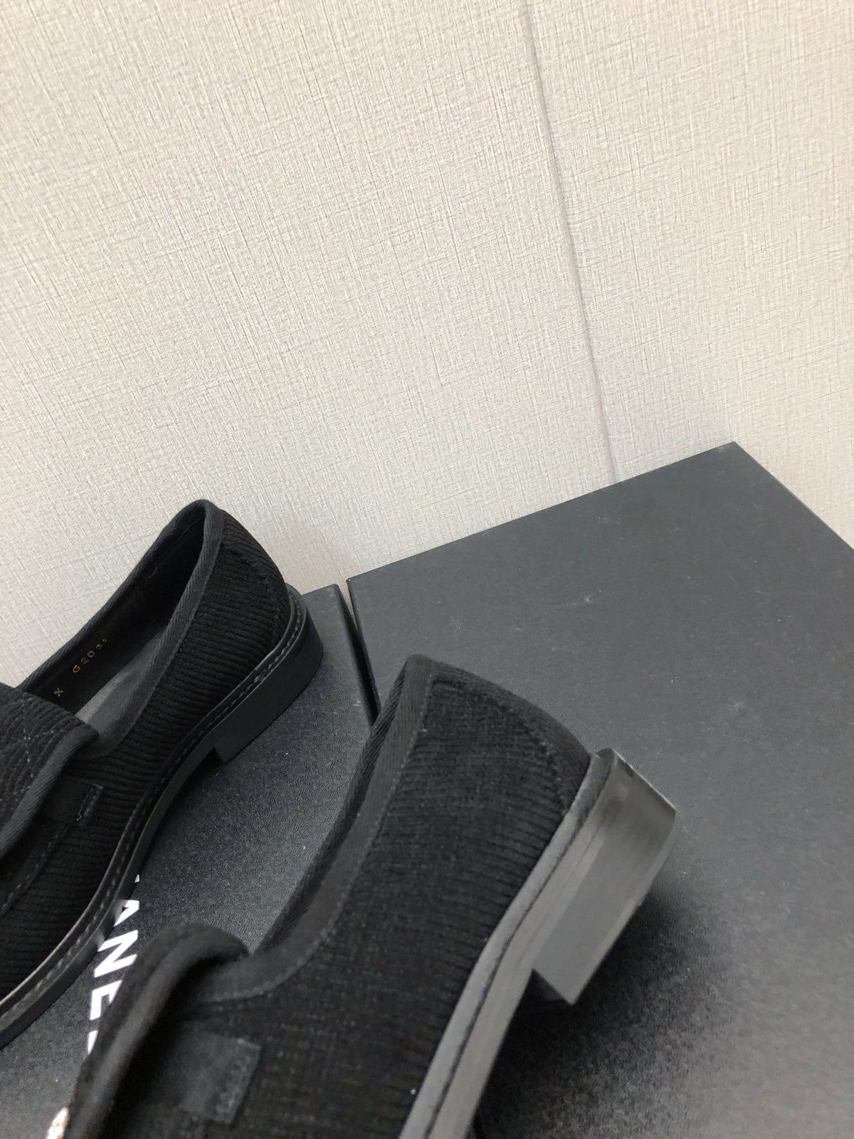 Chanel Moccasins Black Denim 40mm