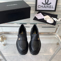 Chanel Moccasins Black 1 Calfskin