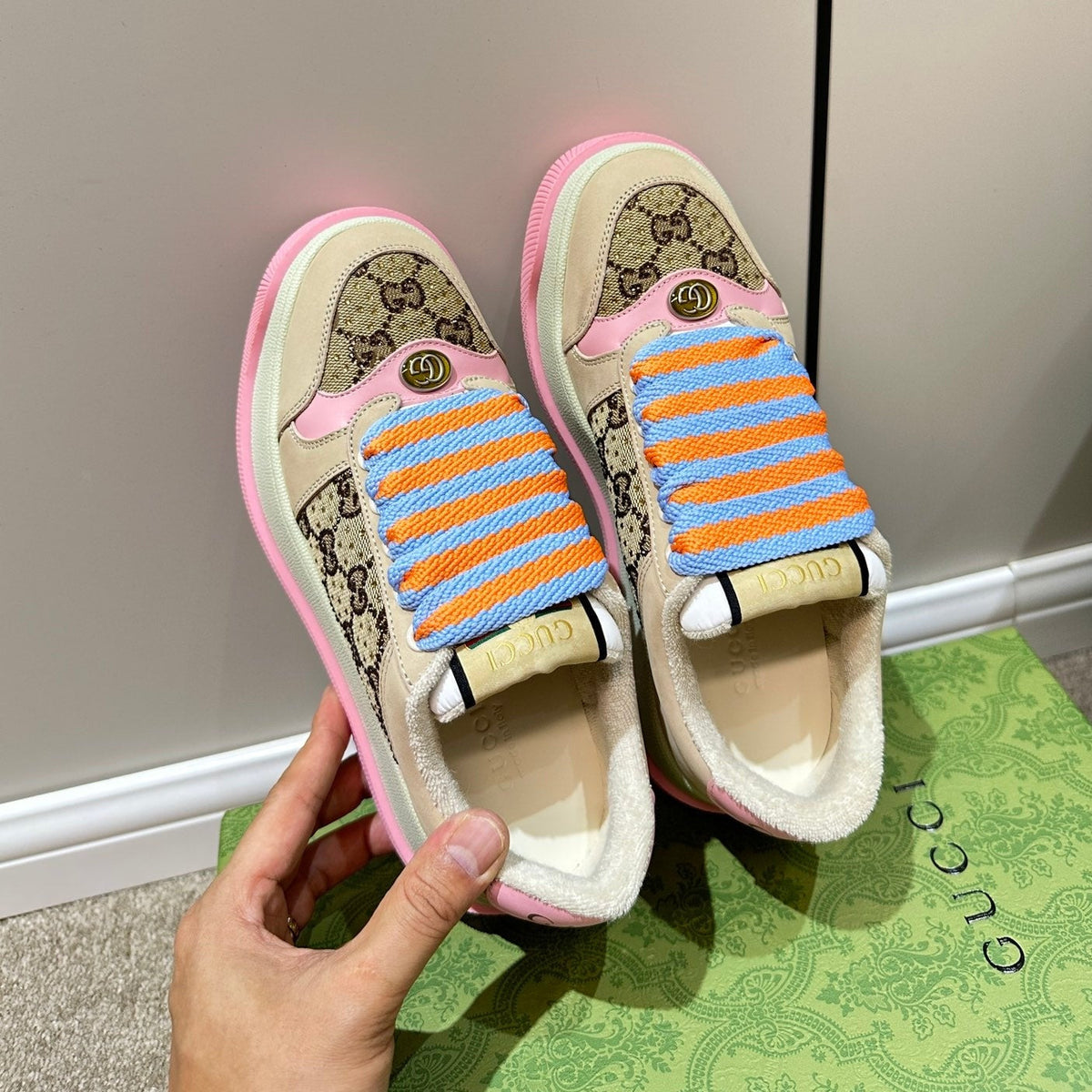 Gucci Screener Sneaker Pink Fuscia