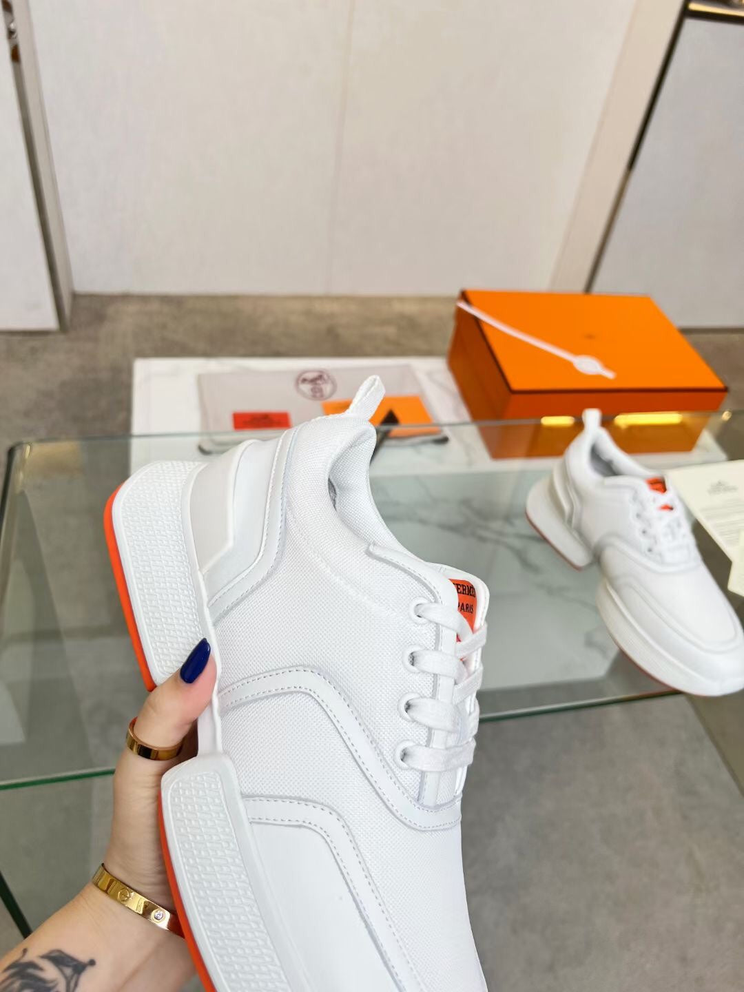 Hermes Giga Sneaker White Calfskin