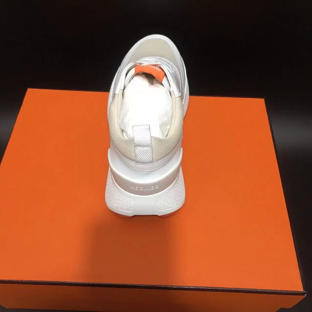 Hermes Giga Sneaker Pastel Pink Mix White Calfskin
