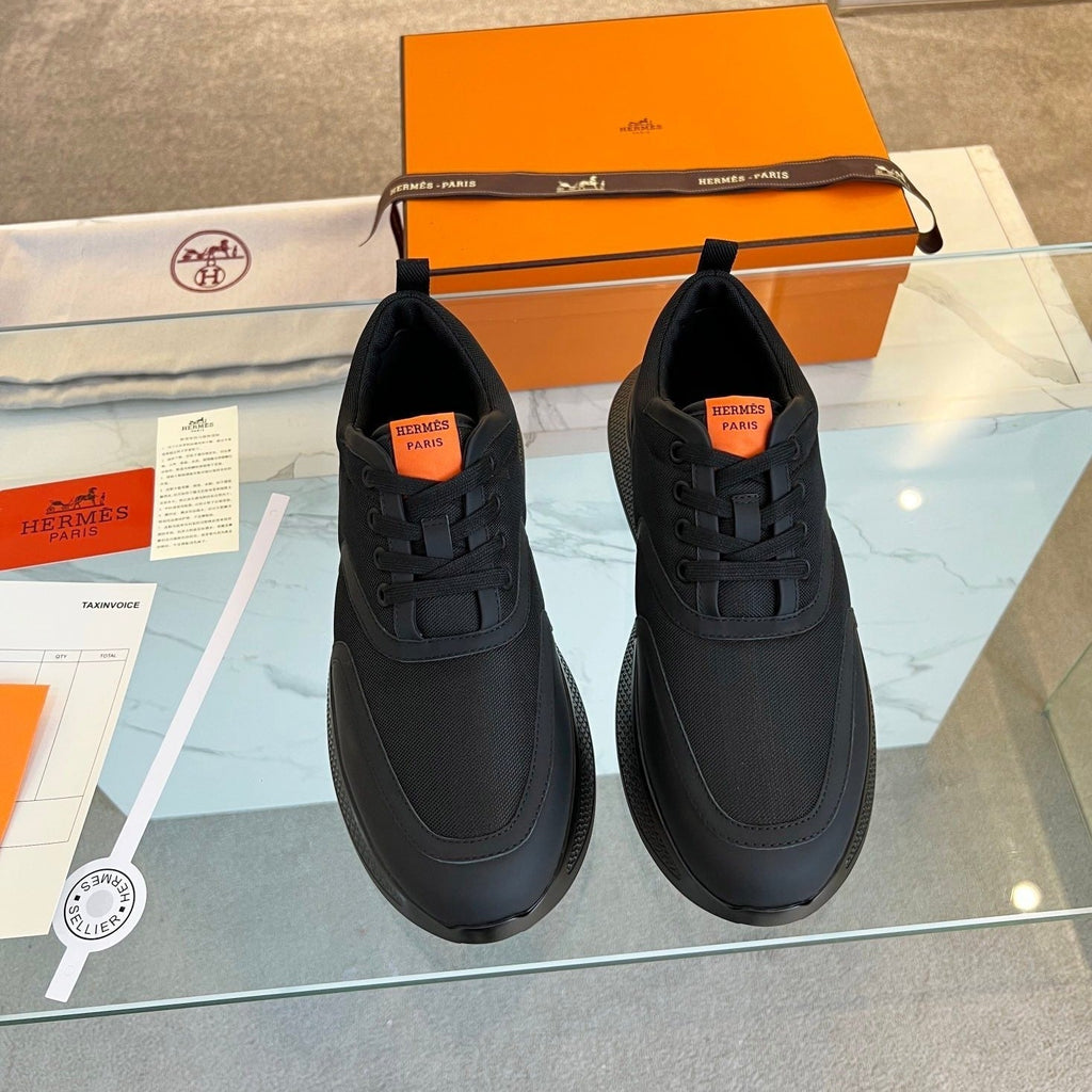 Hermes Giga Sneaker Black Calfskin