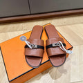 Hermes Gabriel Sandal Cinnamon Calfskin