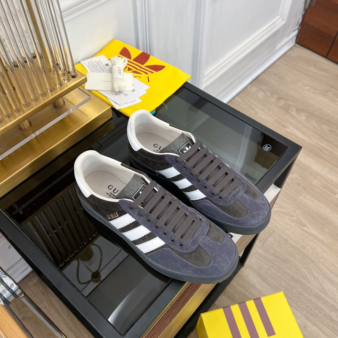 Gucci & Adidas Gazelle Sneaker Black Velvet
