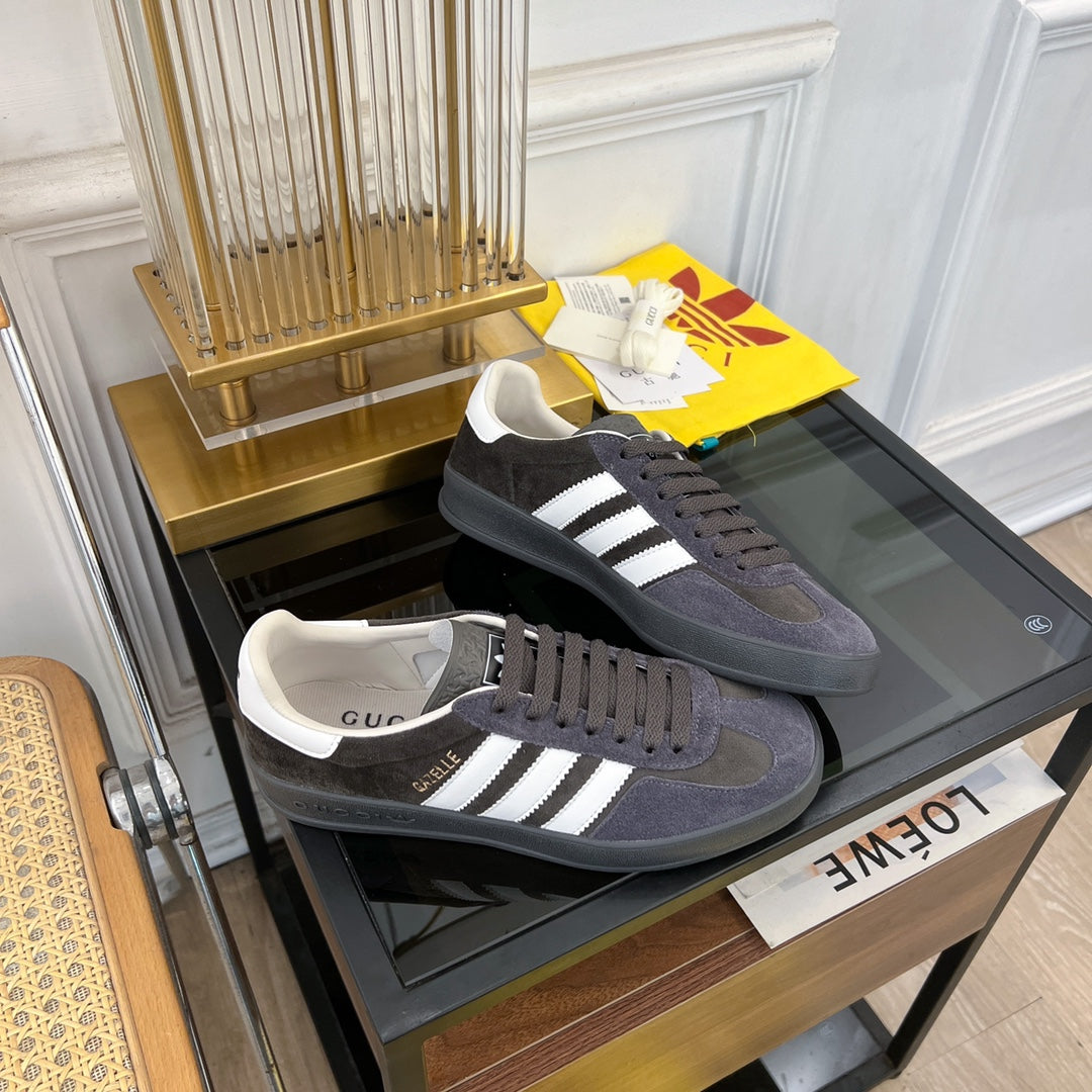 Gucci & Adidas Gazelle Sneaker Black Velvet