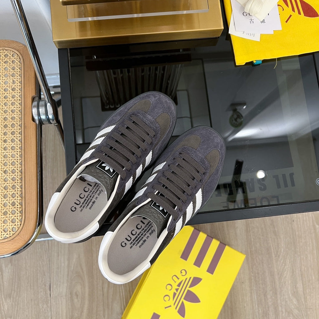 Gucci & Adidas Gazelle Sneaker Black Velvet