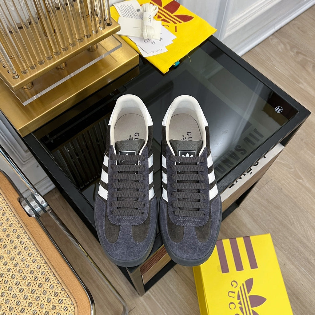 Gucci & Adidas Gazelle Sneaker Black Velvet