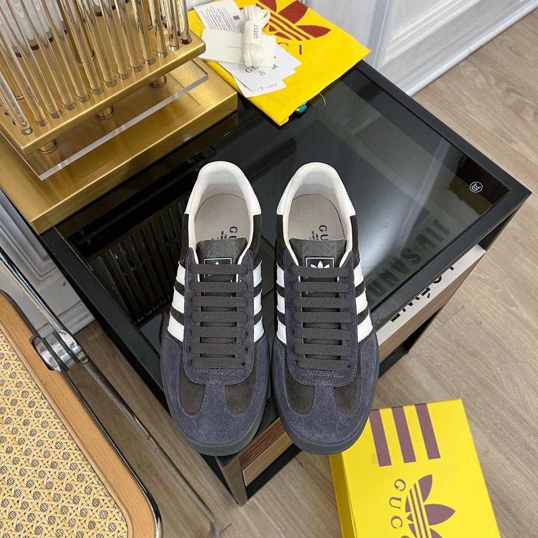 Gucci & Adidas Gazelle Sneaker Black Velvet
