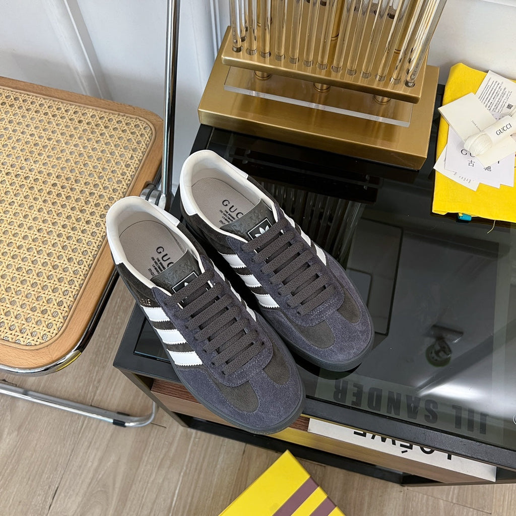 Gucci & Adidas Gazelle Sneaker Black Velvet