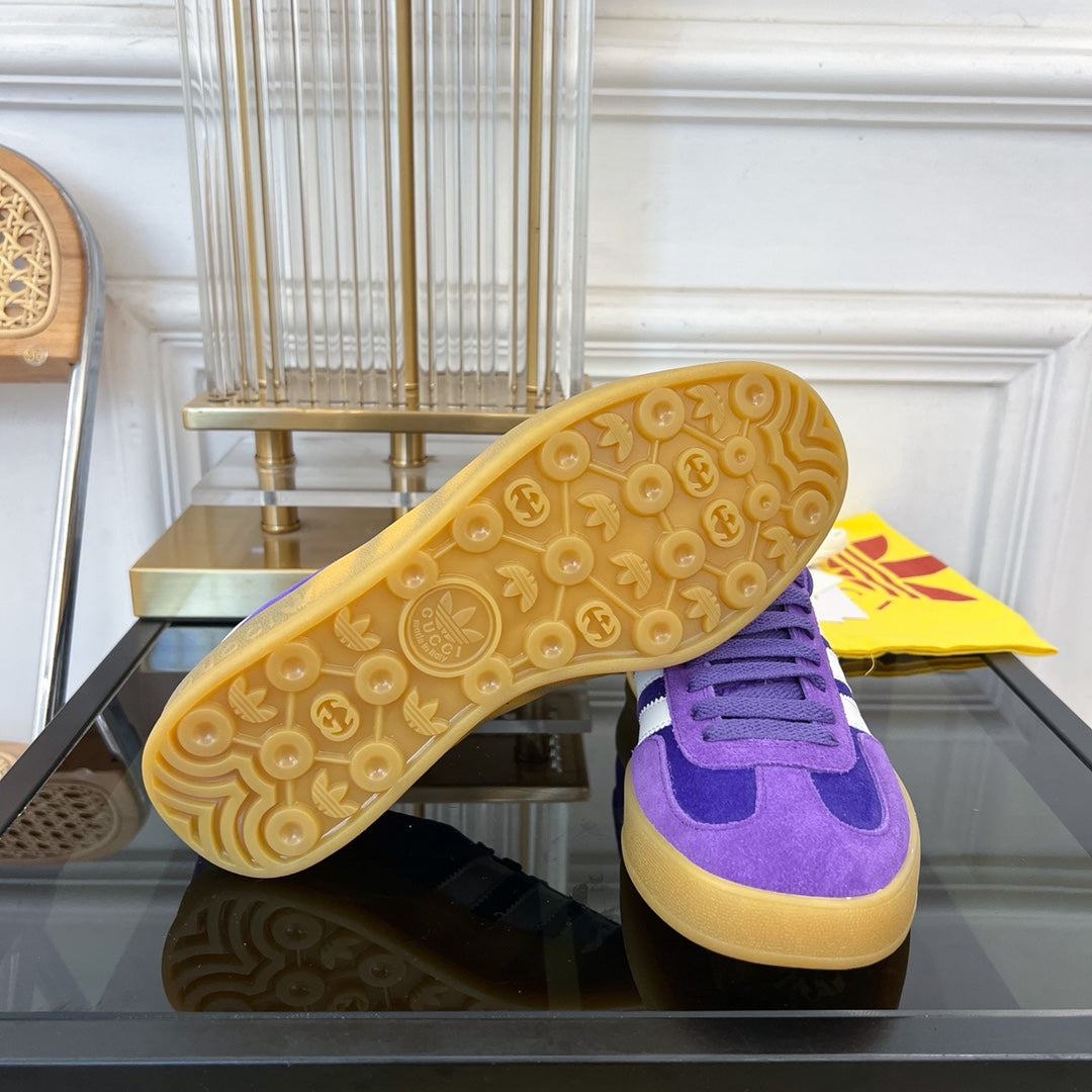 Gucci & Adidas Gazelle Sneaker Violet Velvet