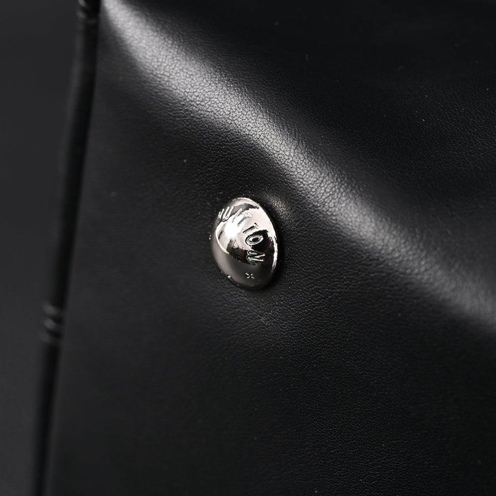 Louis Vuitton Montaigne Black Mahina Leather Shoulder Bag