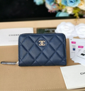 Chanel Coin Wallet Navy Blue