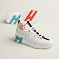 Hermes Jumping Sneakers White Mesh and H Detail Sole