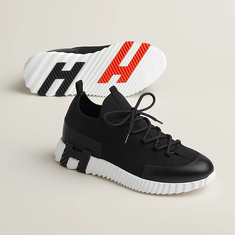 Hermes Jumping Sneakers White Mesh and H Detail Sole