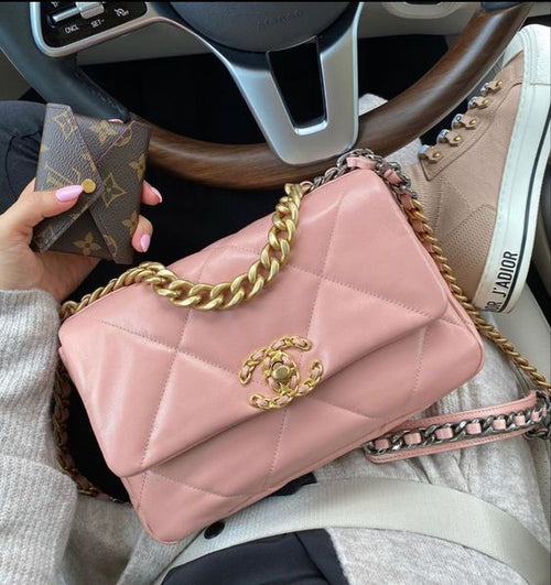Chanel 19 Large Flap Bag - Pink