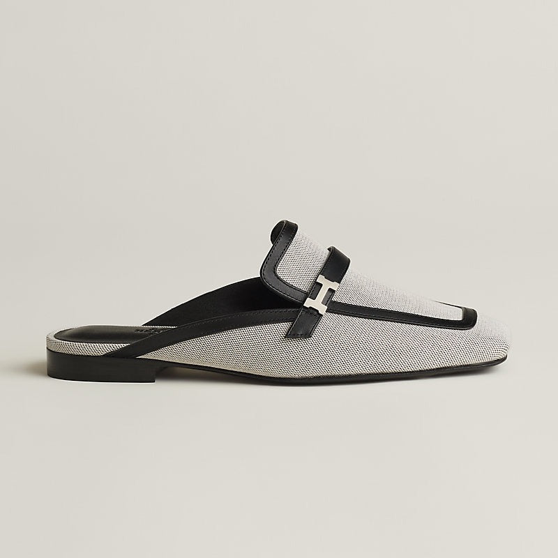 Hermes Groupie Mule Prunoir