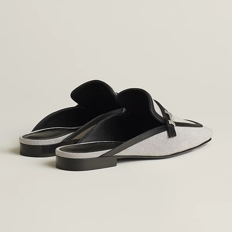 Hermes Groupie Mule Prunoir
