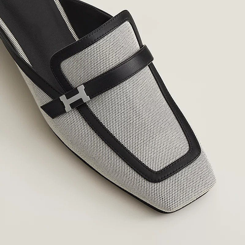 Hermes Groupie Mule Prunoir
