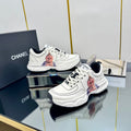 Chanel Trainers Sneaker in White Calfskin with Sticker 238628