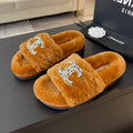 Chanel Slippers in Safety Orange Fur