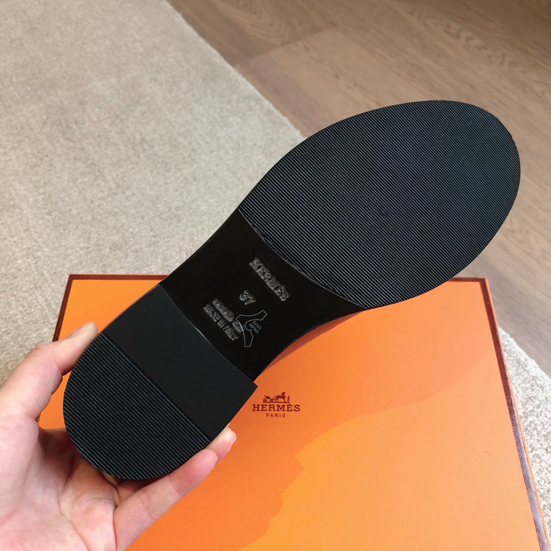 Hermes Impact Loafer 25 Caramel Calfskin