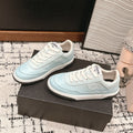 Chanel Sneaker in Blue Pastel Hand-Polished Calfskin 977829