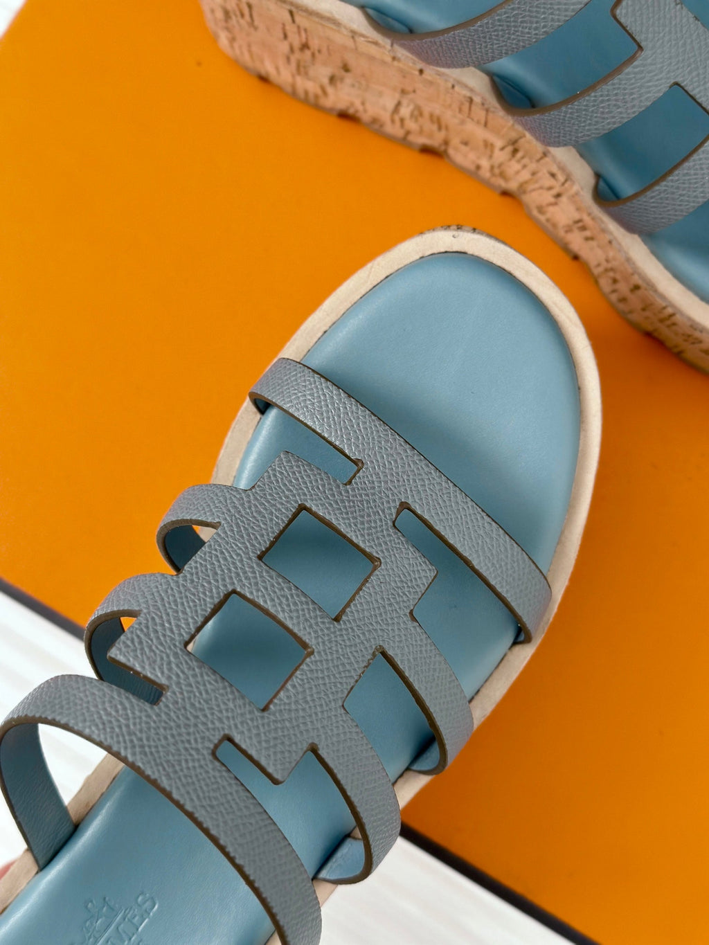 Hermes Isabella Sandal Sky Calfskin