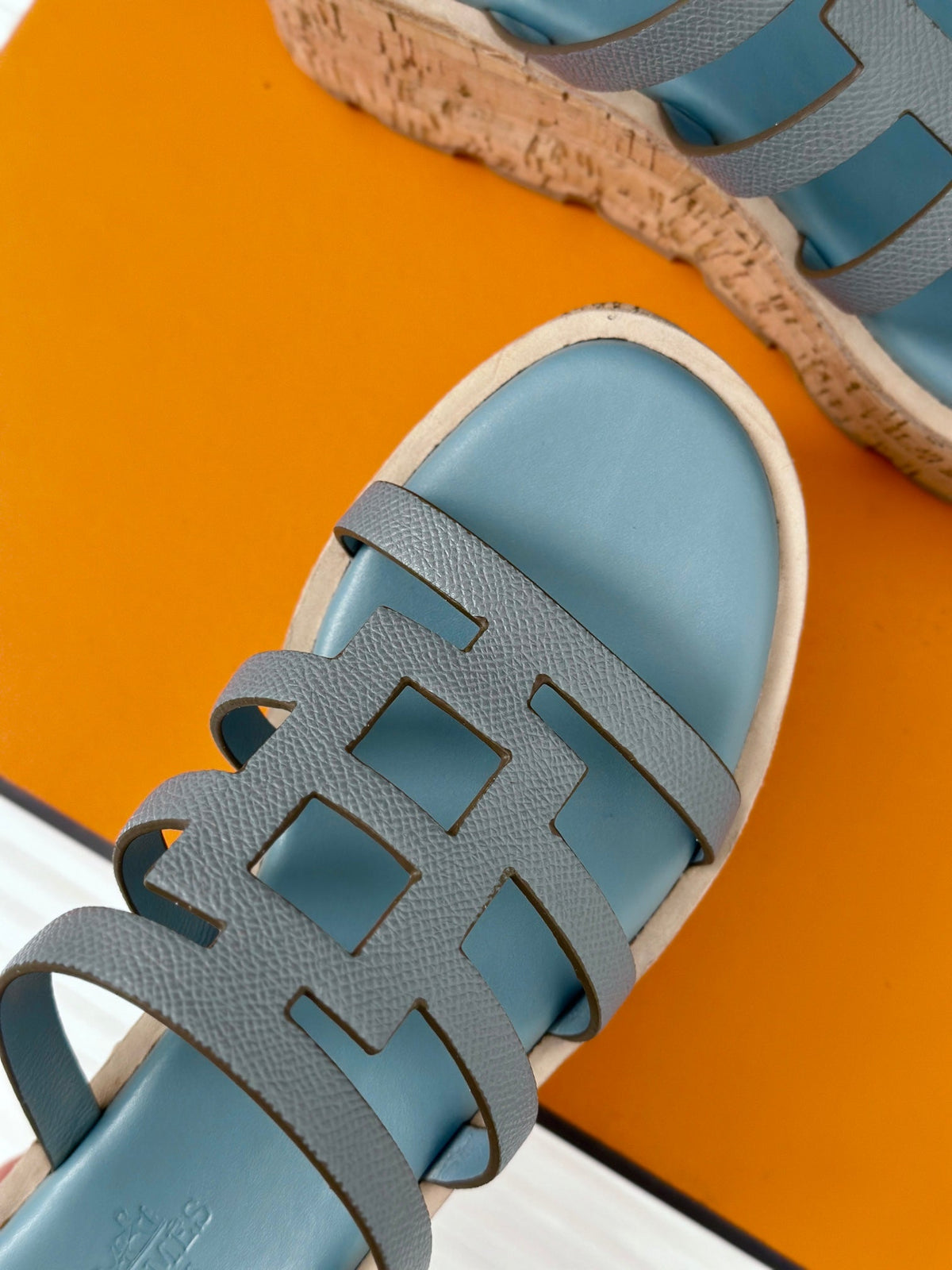 Hermes Isabella Sandal Sky Calfskin