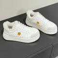 Dior Yellow Star Sneaker White Calfskin and Suede Calfskin with Shearling Lining