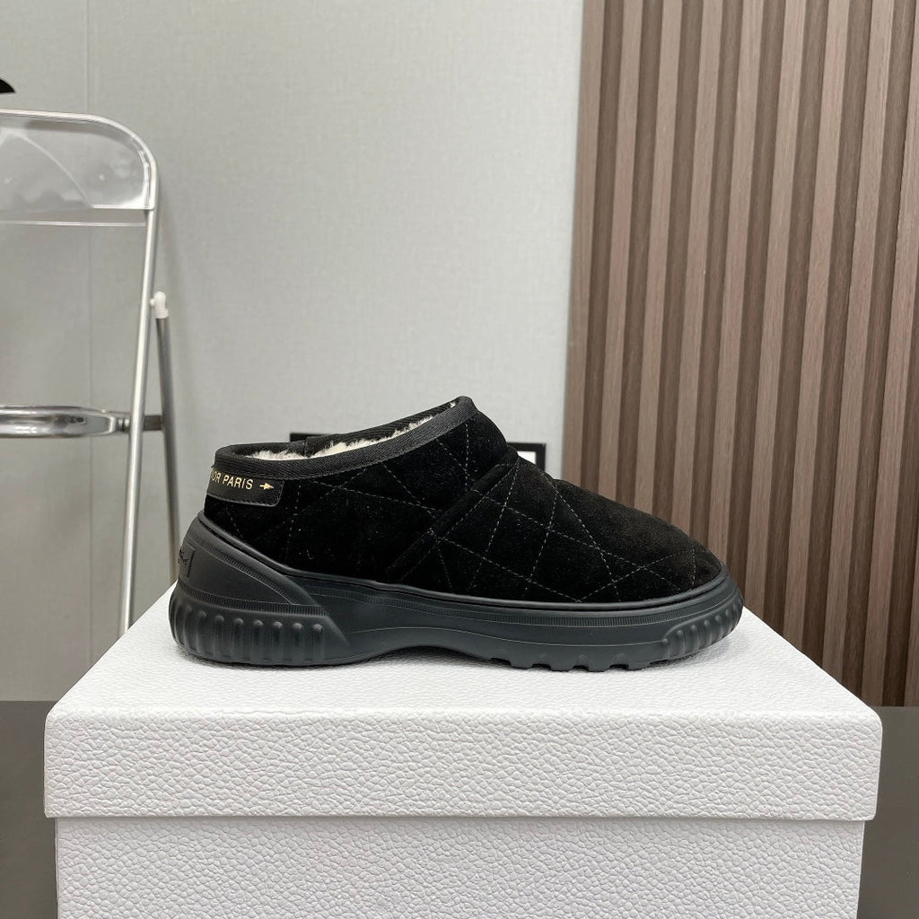 Dior Frost Shoes in Black Cannage Suede
