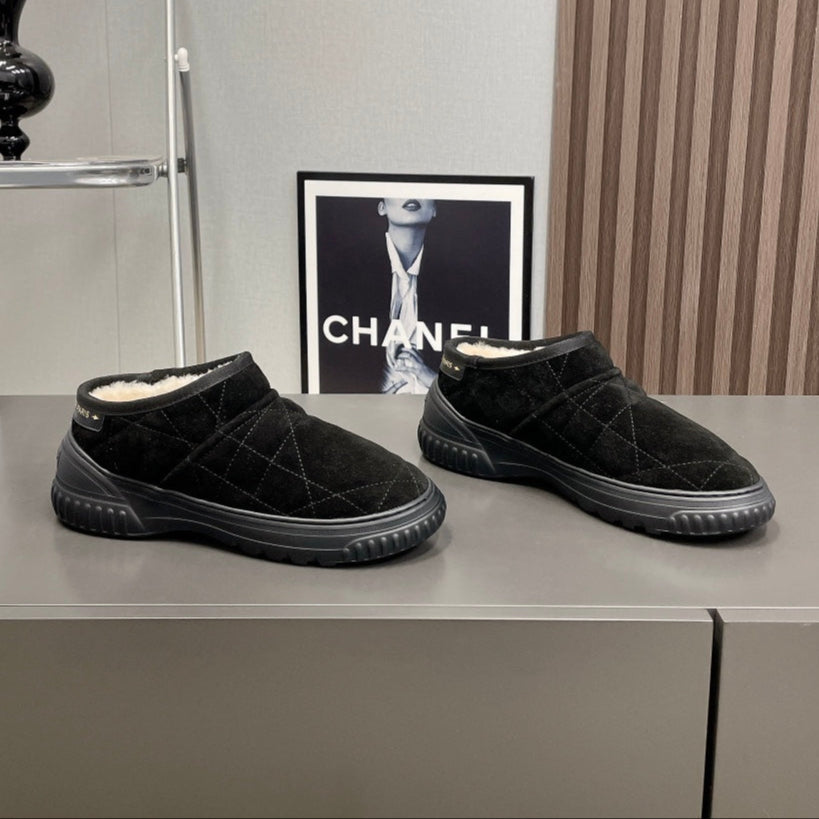 Dior Frost Shoes in Black Cannage Suede
