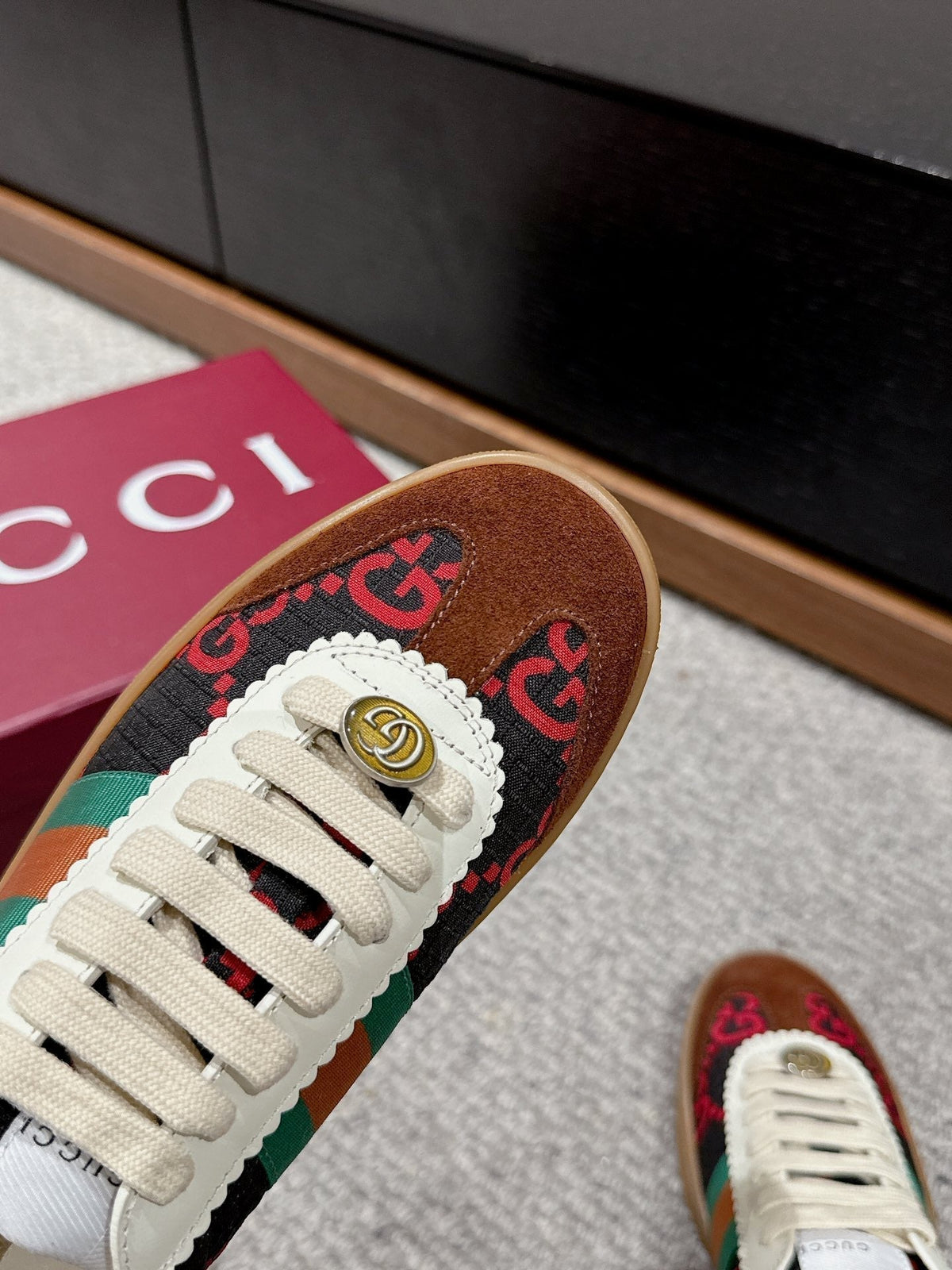 Gucci & Adidas Sneaker Brown Fabric