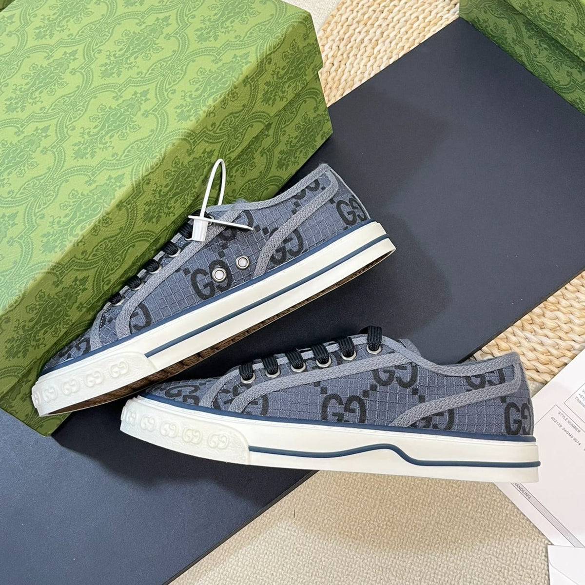 Gucci Tennis 1977 Ripstop Sneakers State Gray