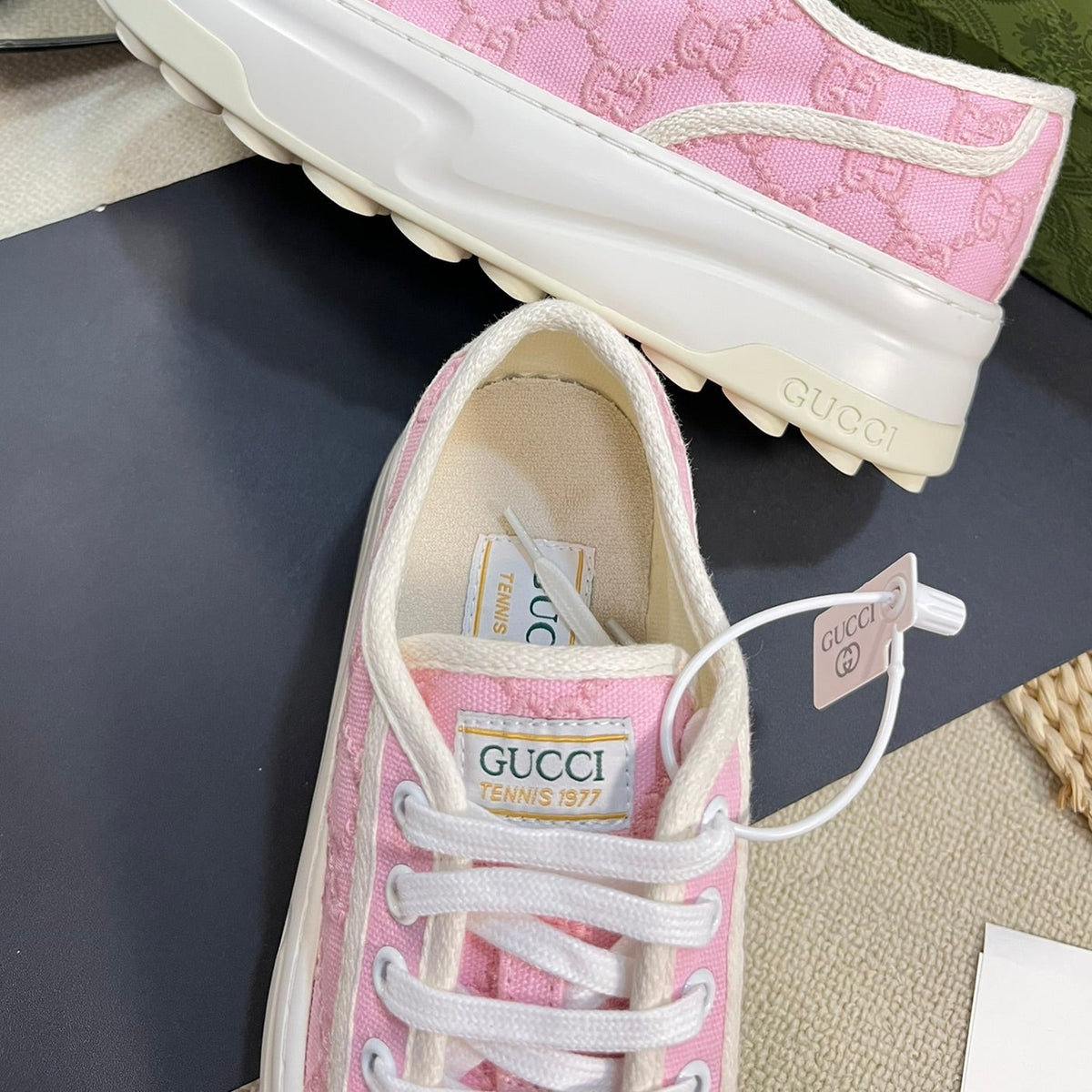 Gucci Sneaker Tennis 1977 Trainer Pink Pastel