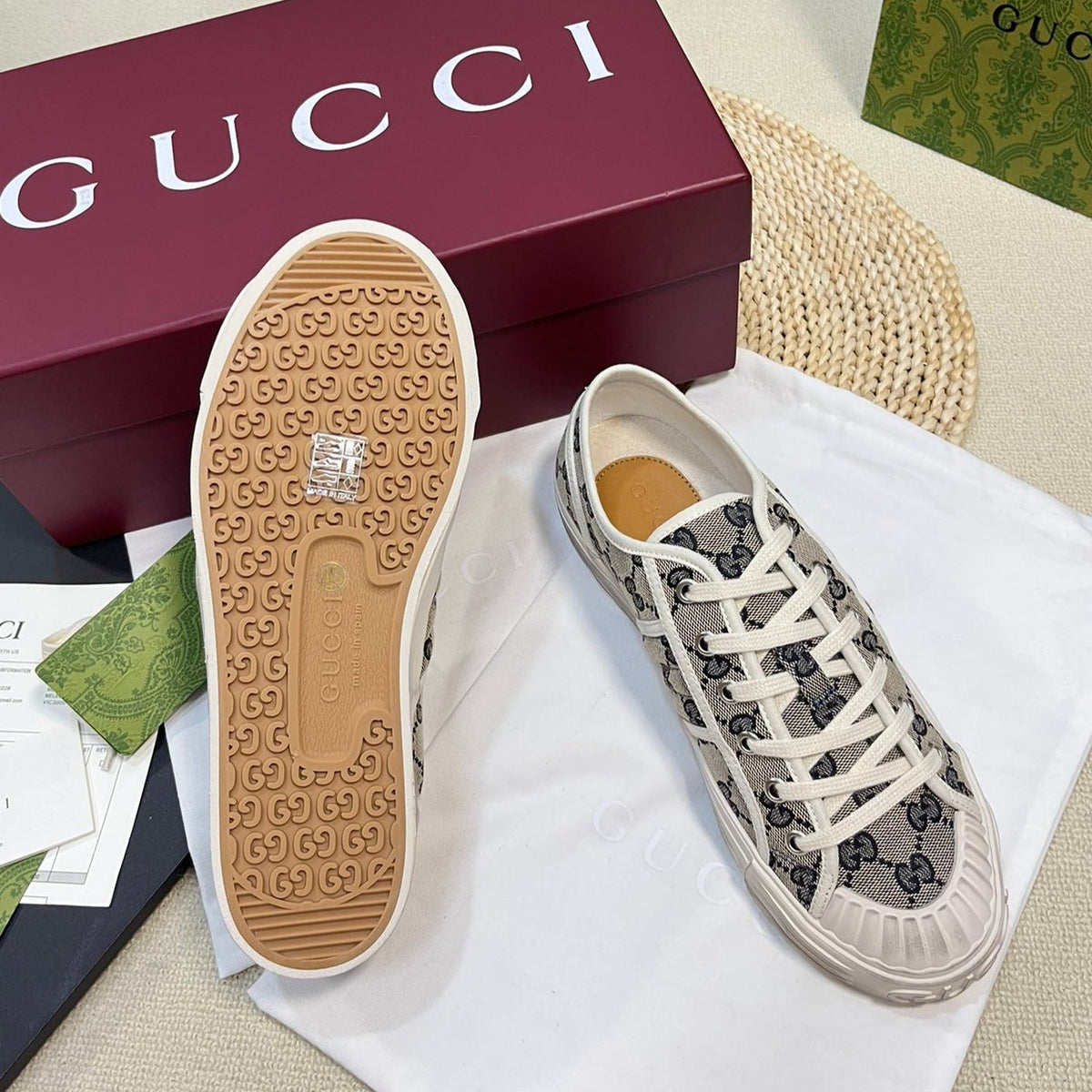 Gucci Sneaker Julio Canvas Sneakers Black Caro