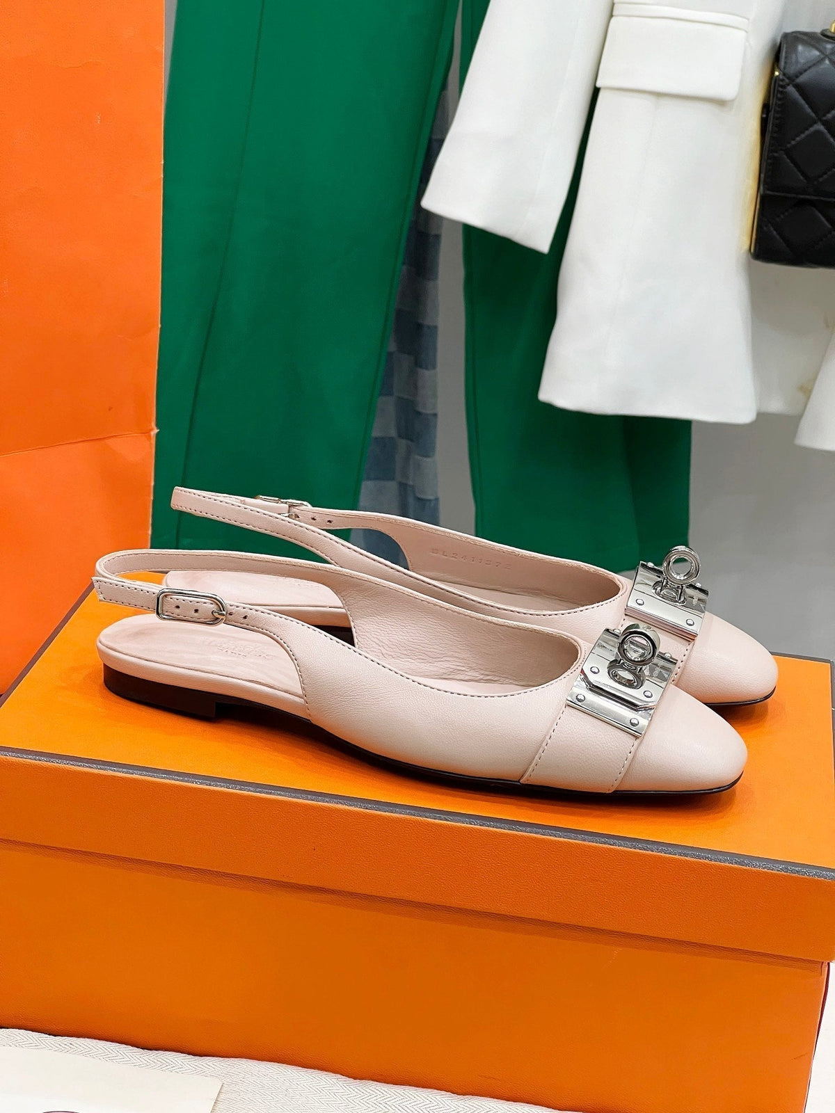 Hermes Innocente Slingback Light Pink Calksin