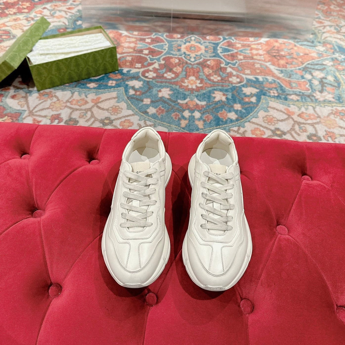 Gucci Rhyton Trainer White Calfskin