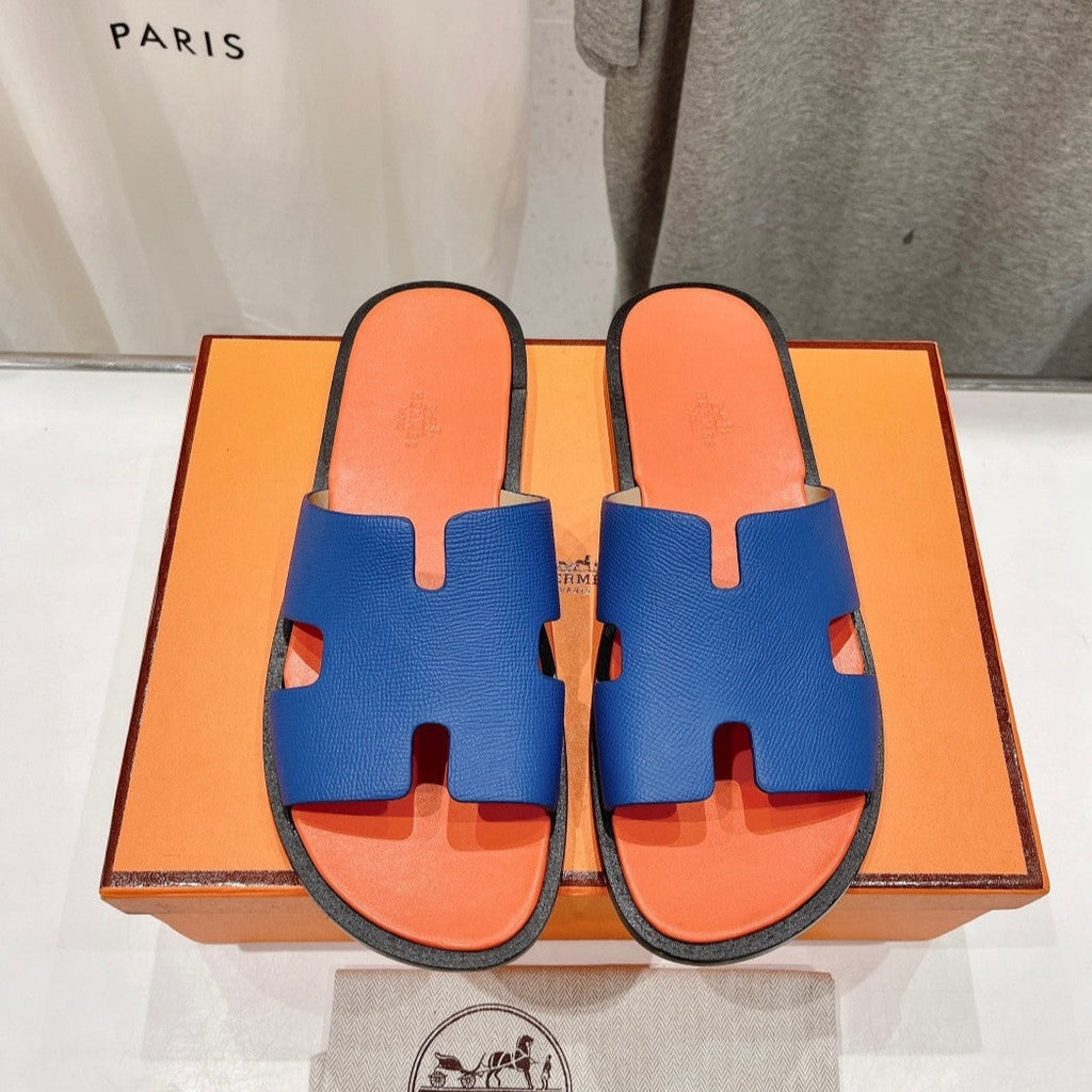 Hermes Izmir Sandal Light Orange Mix Lapis Lambskin
