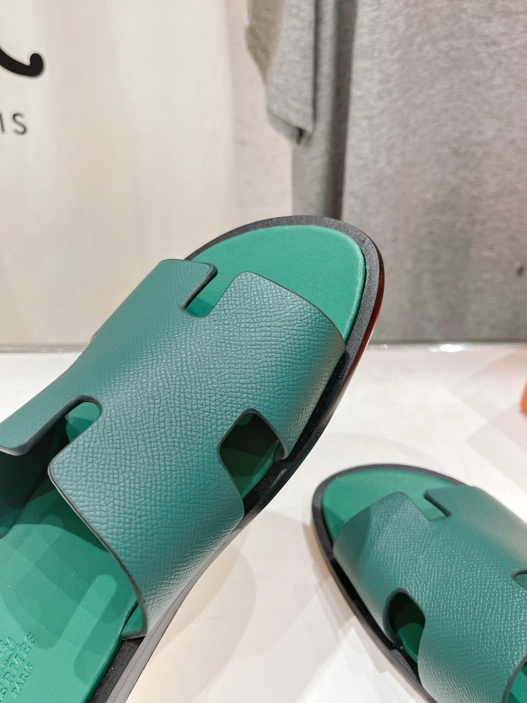 Hermes Izmir Sandal Ocean Lambskin
