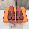 Hermes Izmir Sandal Ruby Lambskin