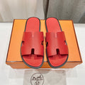 Hermes Izmir Sandal Crimson Lambskin