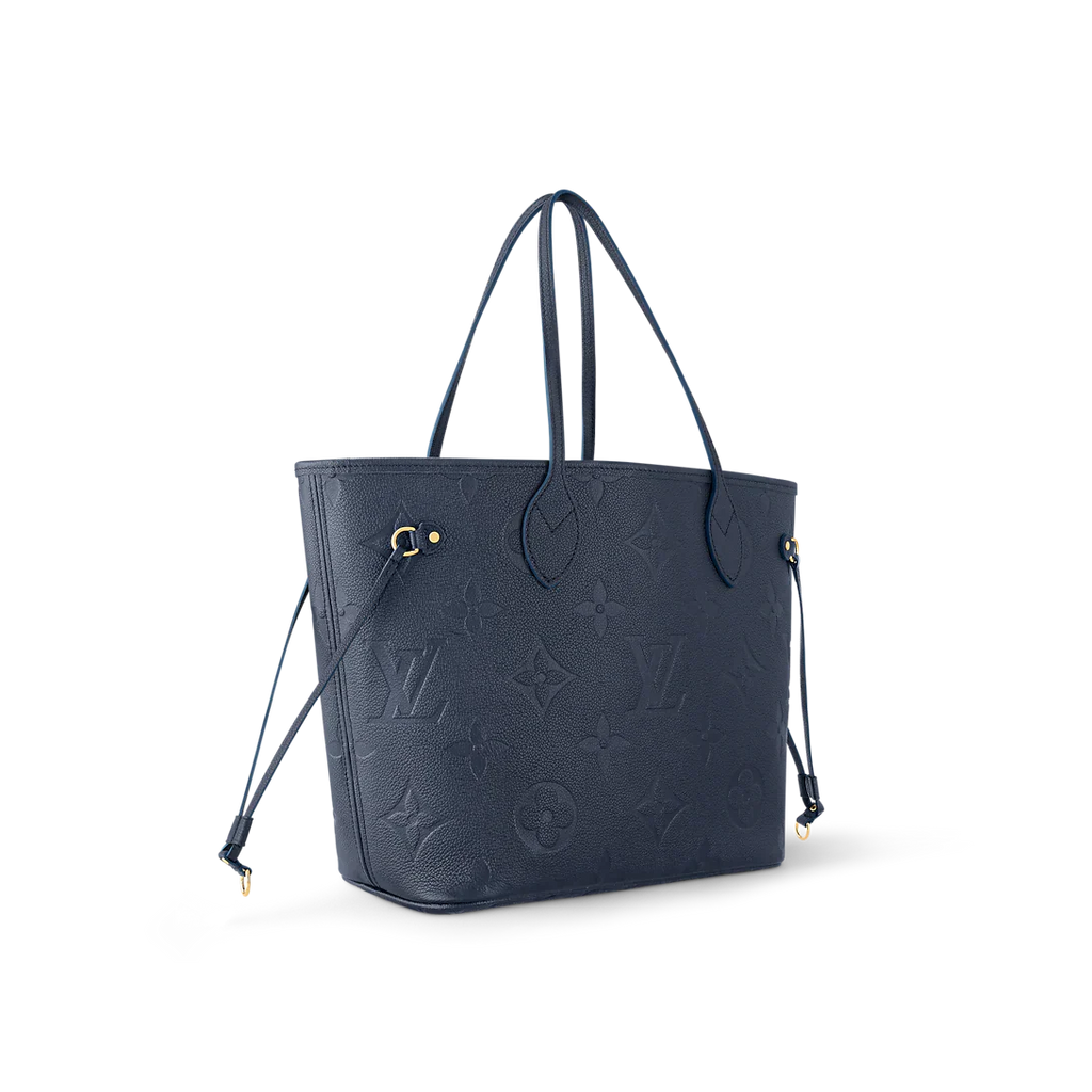 Louis Vuitton Neverfull MM Navy Blue Tote Bag
