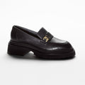 Chanel Moccasins Black Calfskin